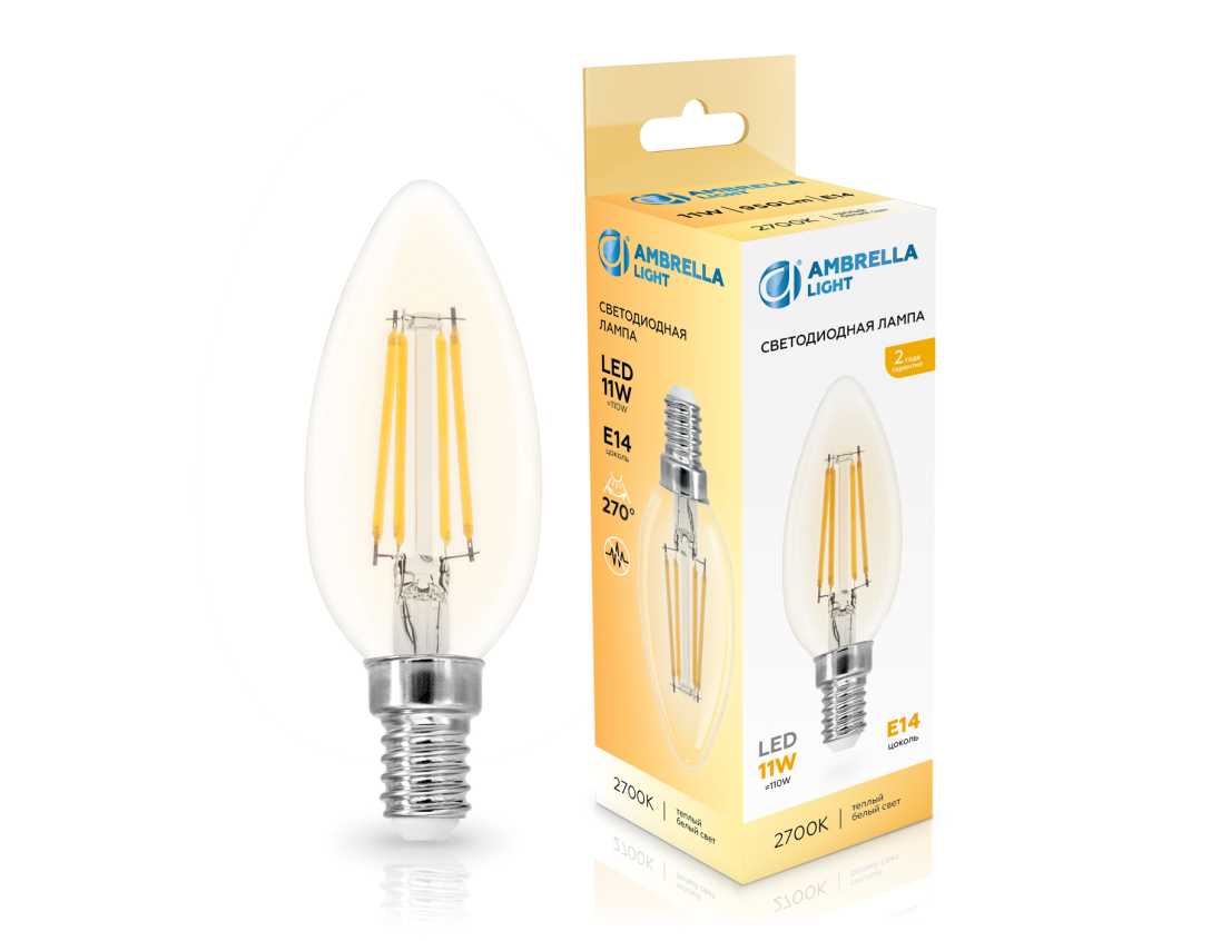 Лампочк Лампа светодиодная Свеча C35 Ambrella light Bulding — фото 2