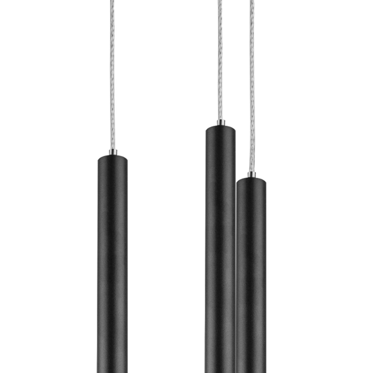 Светильник Комплект с подвесной люстрой Lightstar Tubo (574727+747247 (5шт), Черный в стиле минимализм черный металлические / металл / металл, акрил — фото 5