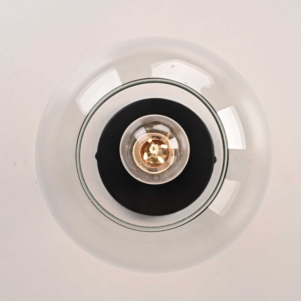 Потолочные светильник Светильник RH Utilitaire Globe Shade Flushmount, Бронза бронза металлические / металл / стекло — фото 2
