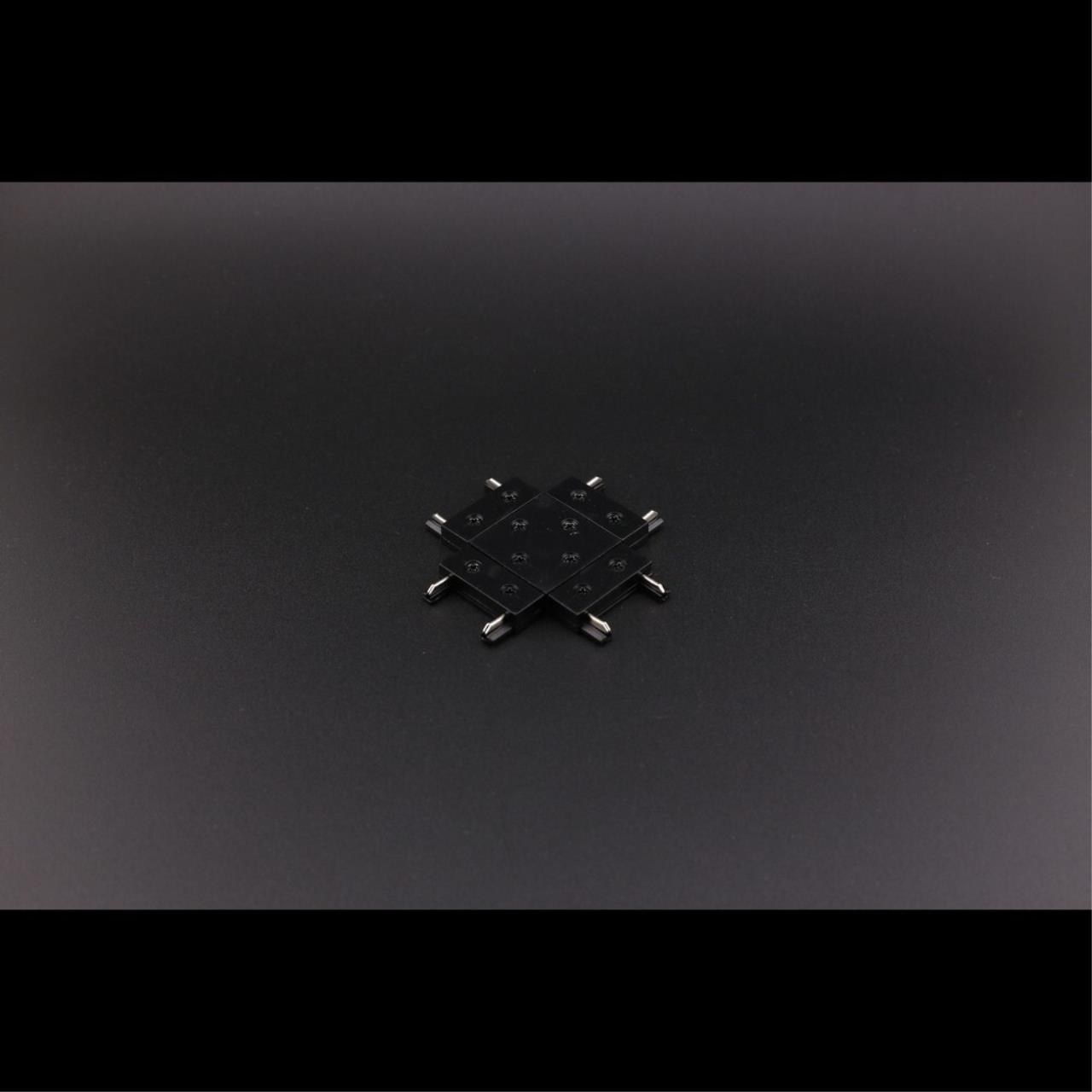Трековые систем Коннектор питания Х-образный Aployt Magnetic track 48 APL.0181.00.06, Черный черный металлические / алюминий — фото 6