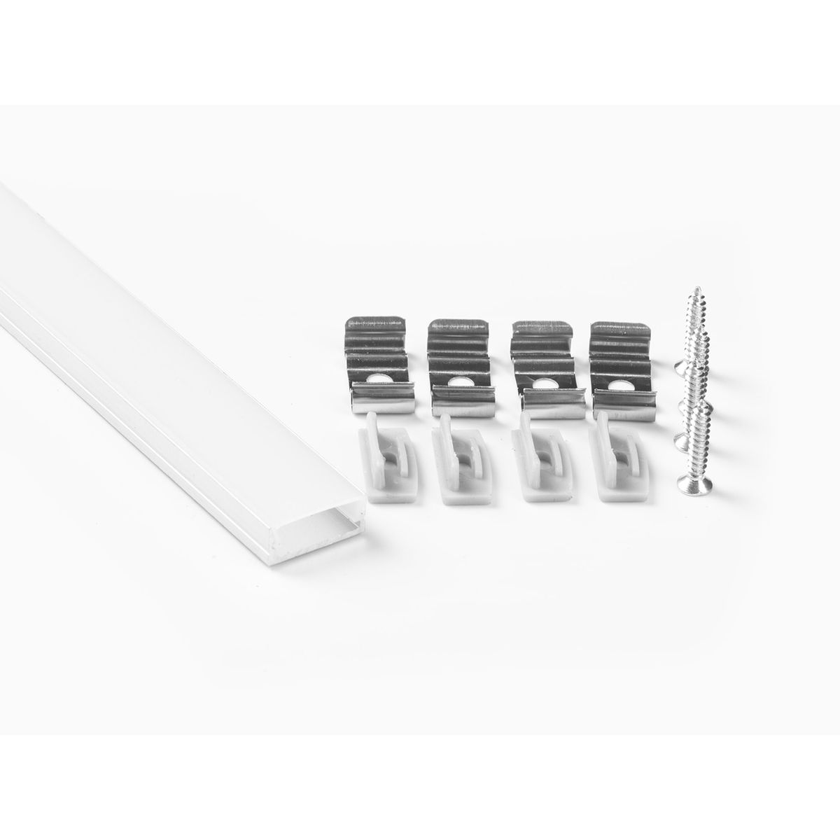 Светодиодные лент Профиль накладной LEDS POWER СПН1707 алюм. анод-й с матовым рассеивателем 2м, Серый серый металлические / алюминий — фото 2