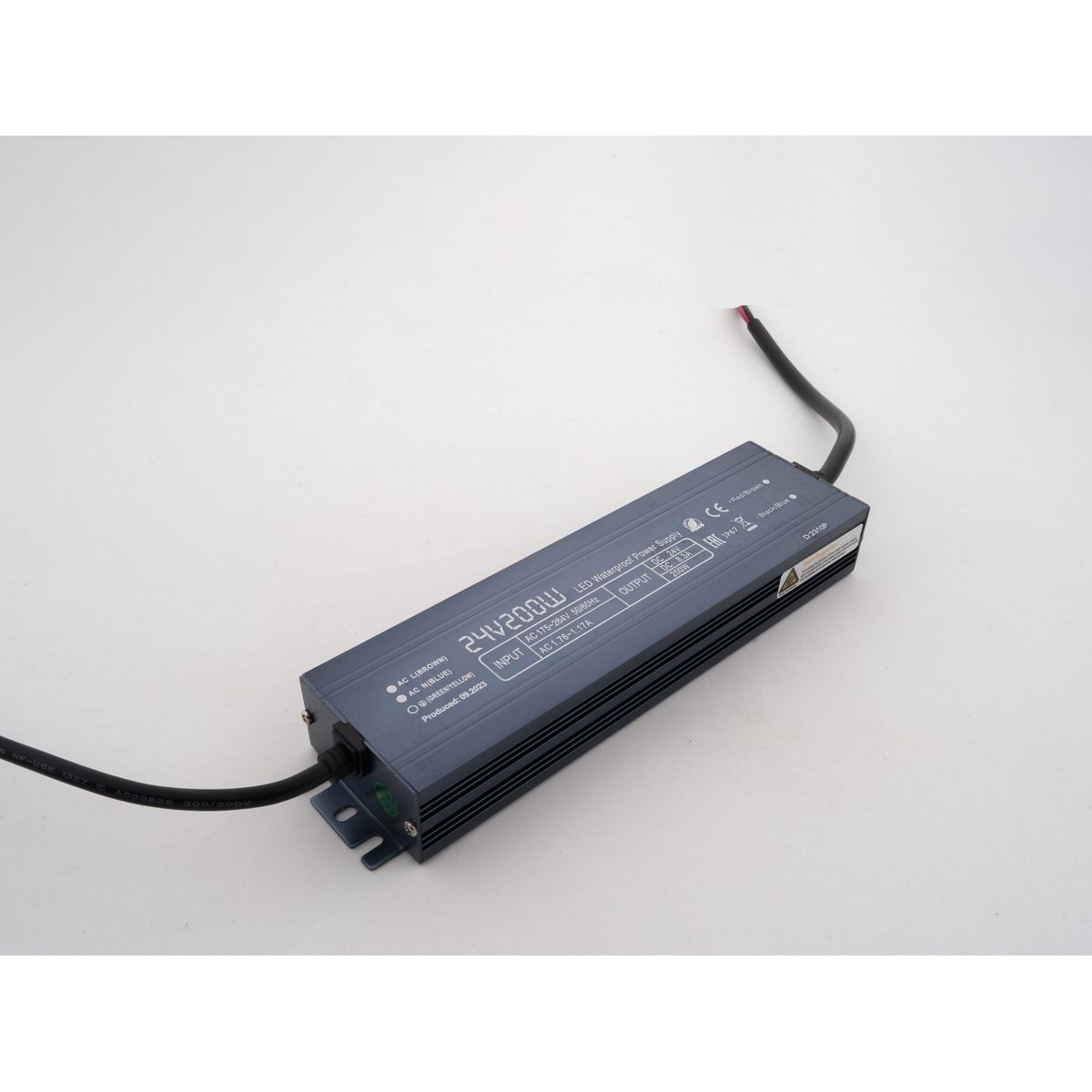 Светодиодные лент Блок питания LEDS POWER IP67 алюминий SLIM, Серый серый металлические — фото 3
