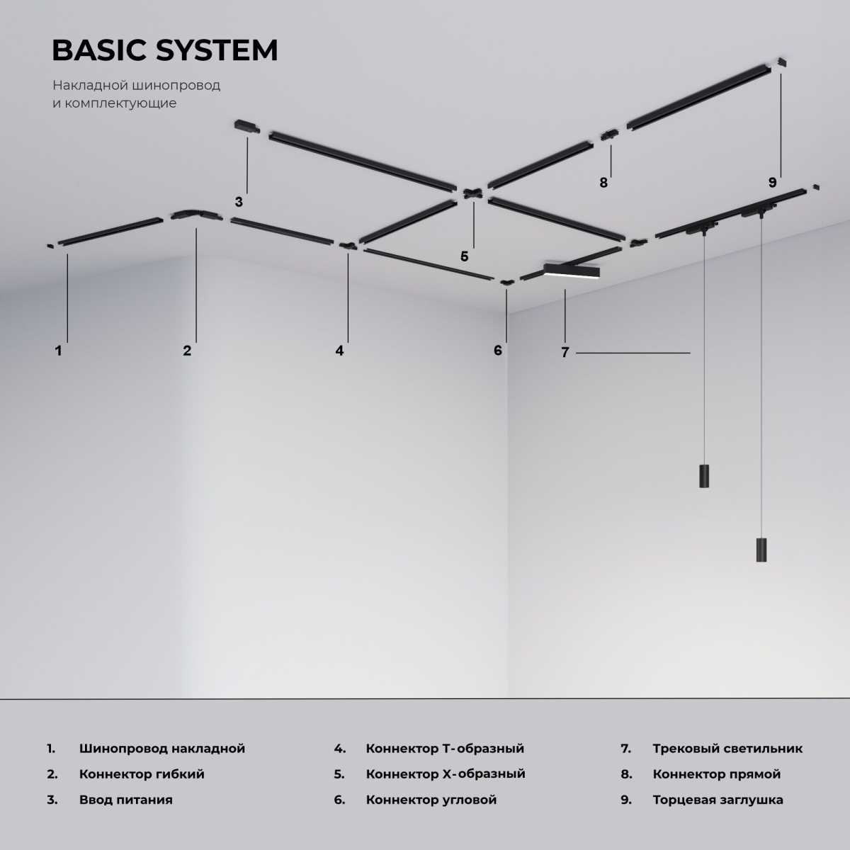 Трековые систем Коннектор Т-образный Elektrostandard TRC-1-1-T-BK a039510, Черный черный пластиковые — фото 4
