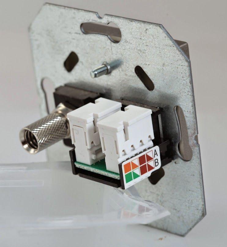 Электротовар Розетка TV / RJ45 Liregus Retro коричневый омбре 29-034 коричневый поликарбонат — фото 2