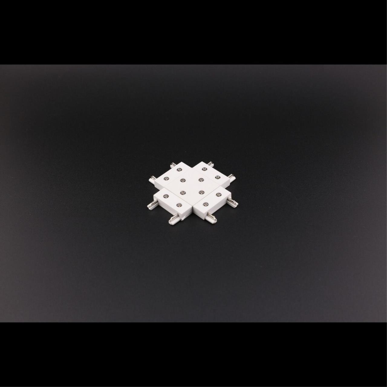 Трековые систем Коннектор питания Х-образный Aployt Magnetic track 48 APL.0181.10.06, Белый белый металлические / алюминий — фото 6