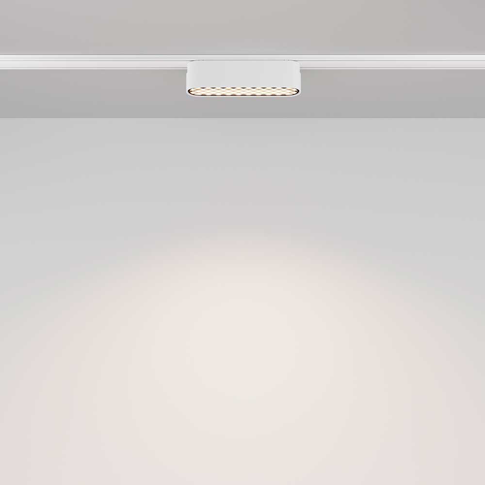 Трековые светильник Трековый светодиодный светильник Maytoni Technical Radity Basis Grid, Белый белый металлические / алюминий / металл — фото 3