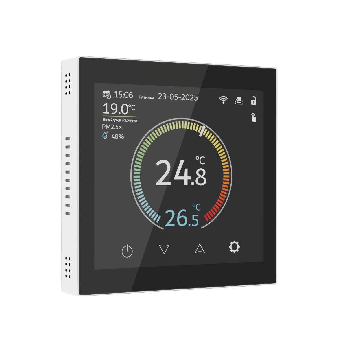 Электротовар Умный сенсорный терморегулятор с LCD дисплеем Werkel a071604, Белый белый поликарбонат — фото 6