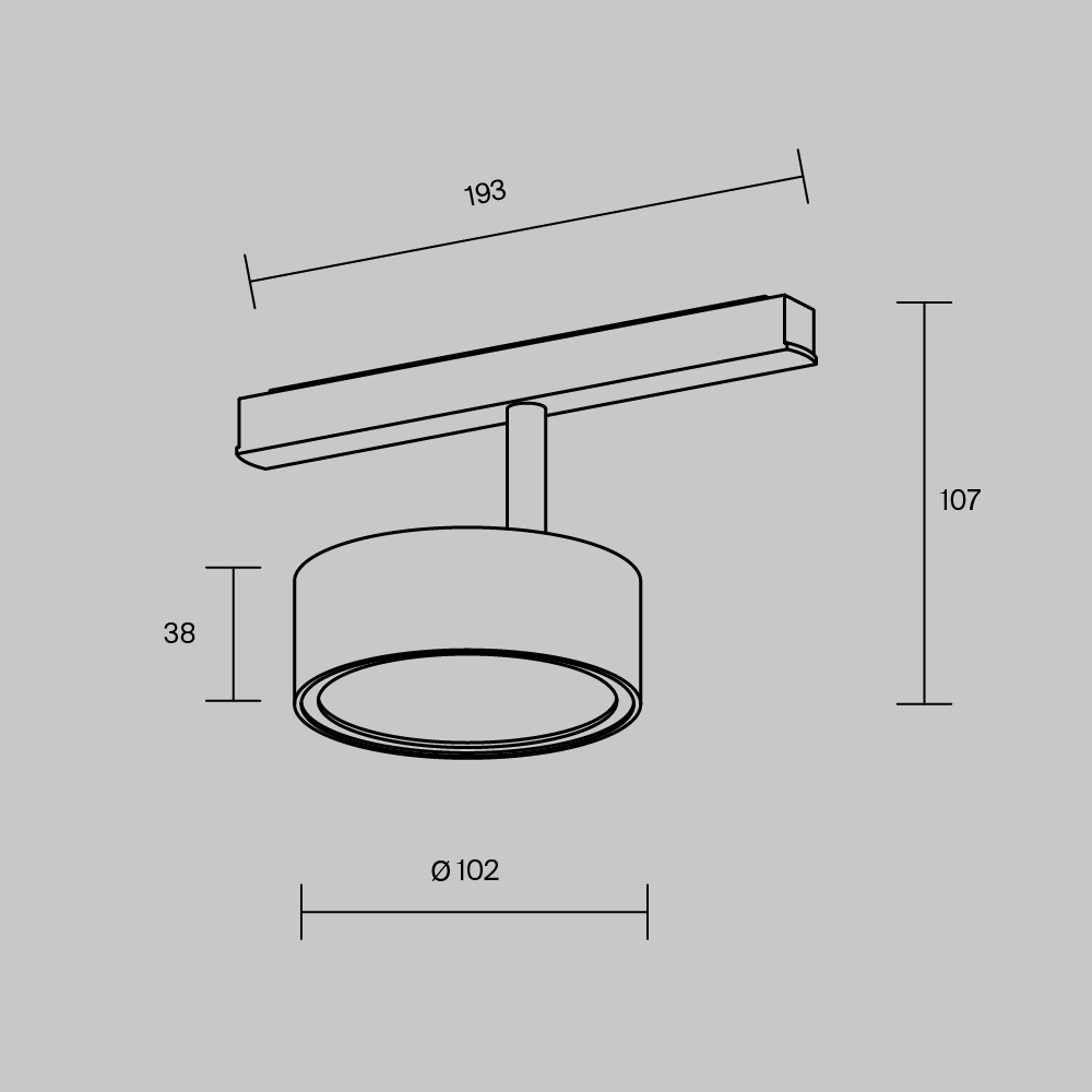 Трековые светильник Трековый светодиодный светильник Maytoni Technical Exility Rado, Белый белый металлические / алюминий / алюминий, пластик — фото 6