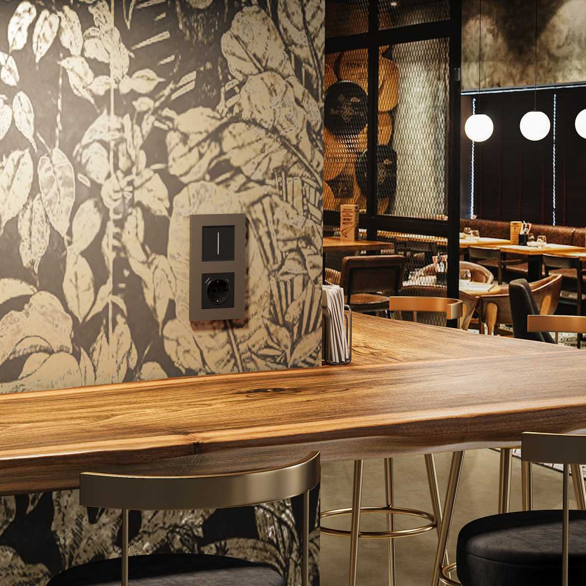 Электротовар Рамка Werkel Slab на 2 поста бронза матовый W0022963 4690389193408 бронза поликарбонат — фото 4