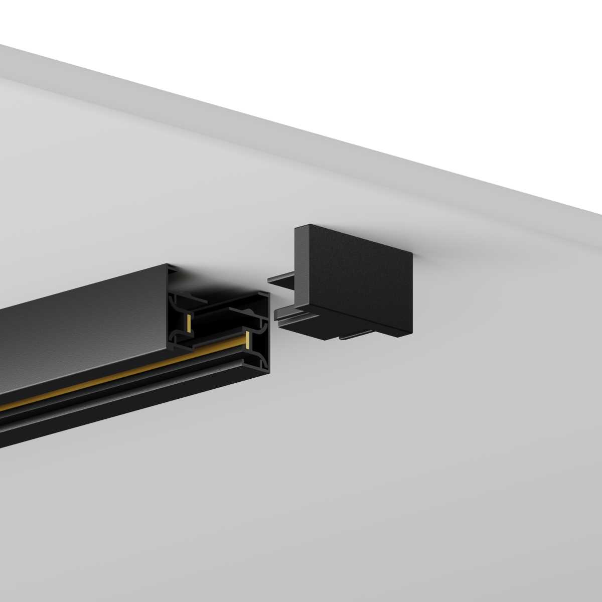 Трековые систем Шинопровод накладной Hesby Lighting Skylite Однофазный 220В-1м, чёрный HSBL_0001 черный металлические / алюминий — фото 3