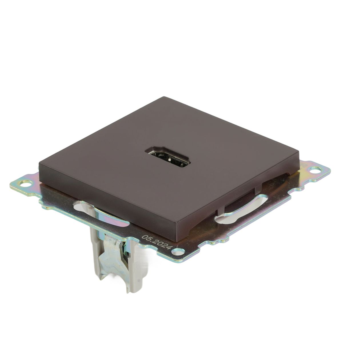 Электротовар Розетка HDMI 2.1, Type A (механизм), STEKKER GLS00-7118-04, серия Катрин, шоколад… коричневый поликарбонат / латунь — фото 5
