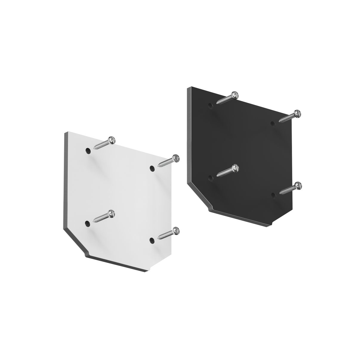 Трековые систем Комплект торцевых заглушек для профиля Denkirs Smart Profi TR3047-AL черный алюминий — фото 3