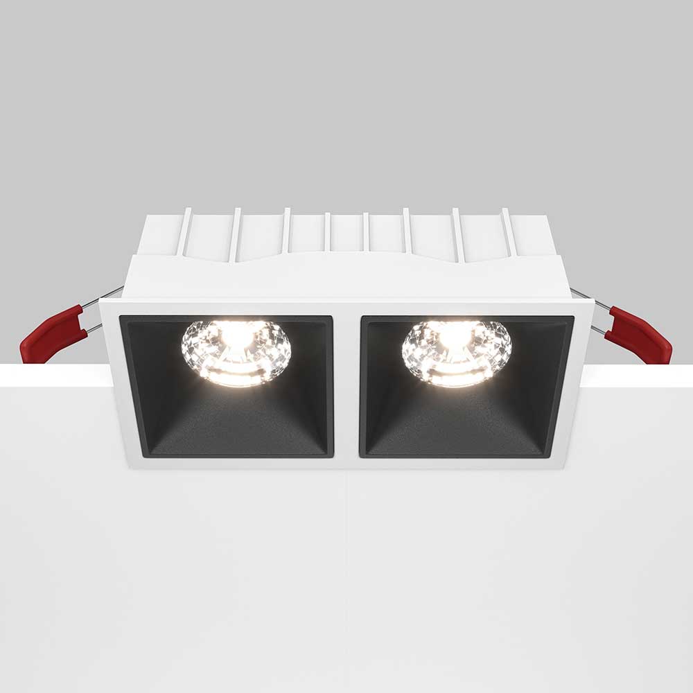 Офисное освещение Встраиваемый светильник Maytoni Alfa LED DL043-02-15W4K-D-SQ-WB, Белый белый металлические / алюминий и пластик — фото 2