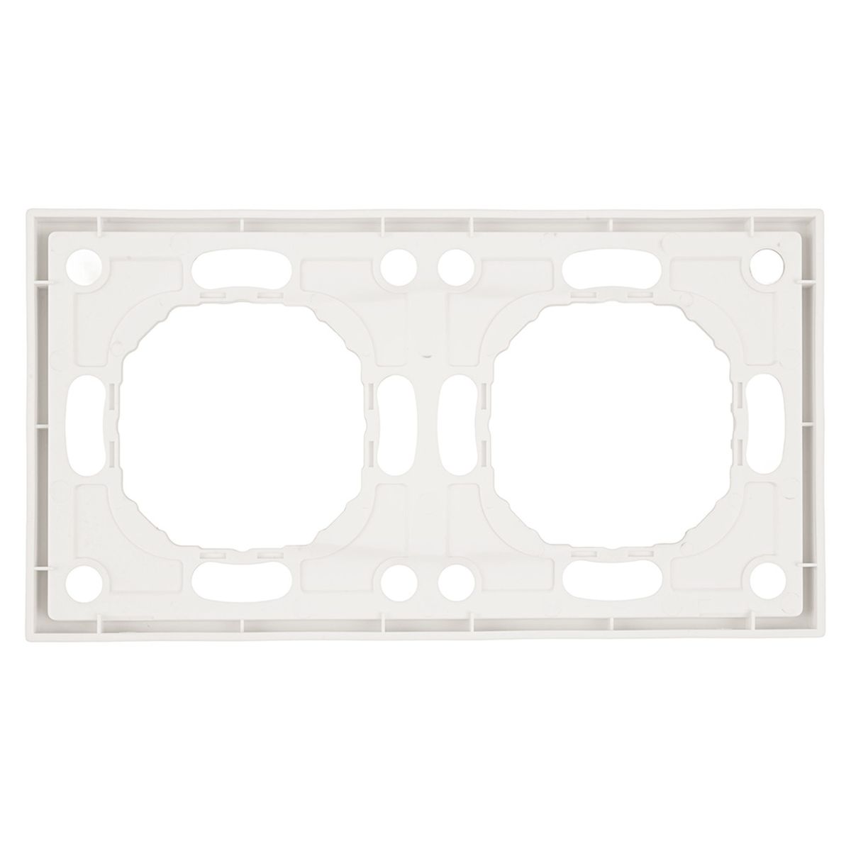 Электротовар Рамка 2-постовая Stekker Эмили белый фарфор PFR00-5002-01 49885 белый поликарбонат — фото 3