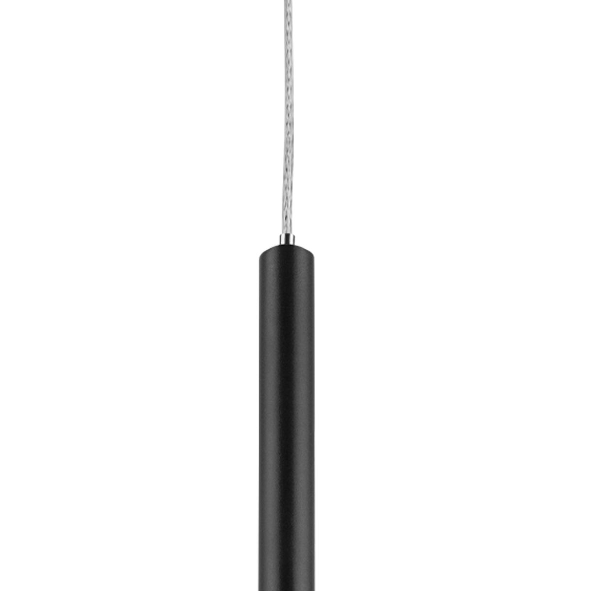 Светильник Комплект с подвесной люстрой Lightstar Tubo (574717+747247 (3шт), Черный в стиле минимализм черный металлические / металл / металл, акрил — фото 6