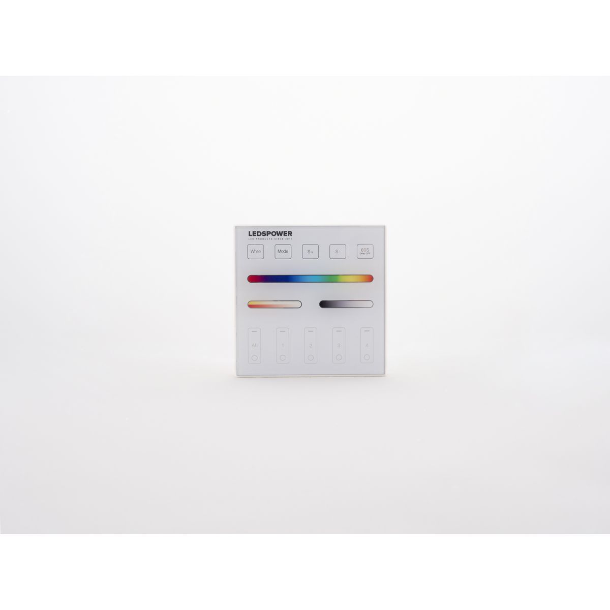 Светодиодные лент Сенсорная панель управления 1 на 4 зоны LEDS POWER WR01 RF, Белый белый пластиковые — фото 4
