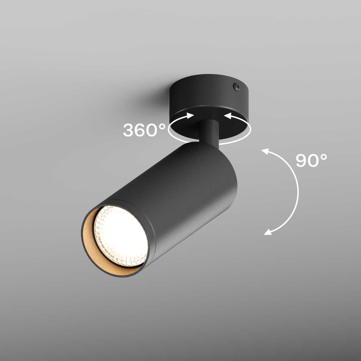 Светильник Точечный светильник Hesby Lighting Hesby Focus IP20, , черный HSBL_0115 черный металлические / алюминий — фото 5