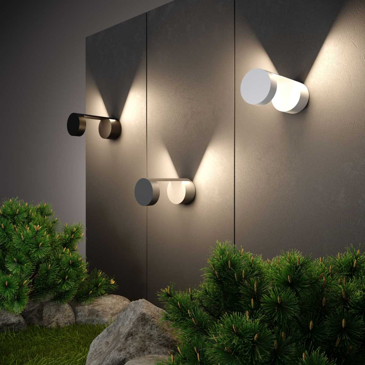 Уличное освещение Уличный настенный светодиодный светильник Elektrostandard Nimbus 1540 Techno Led… белый металлические / алюминий — фото 3