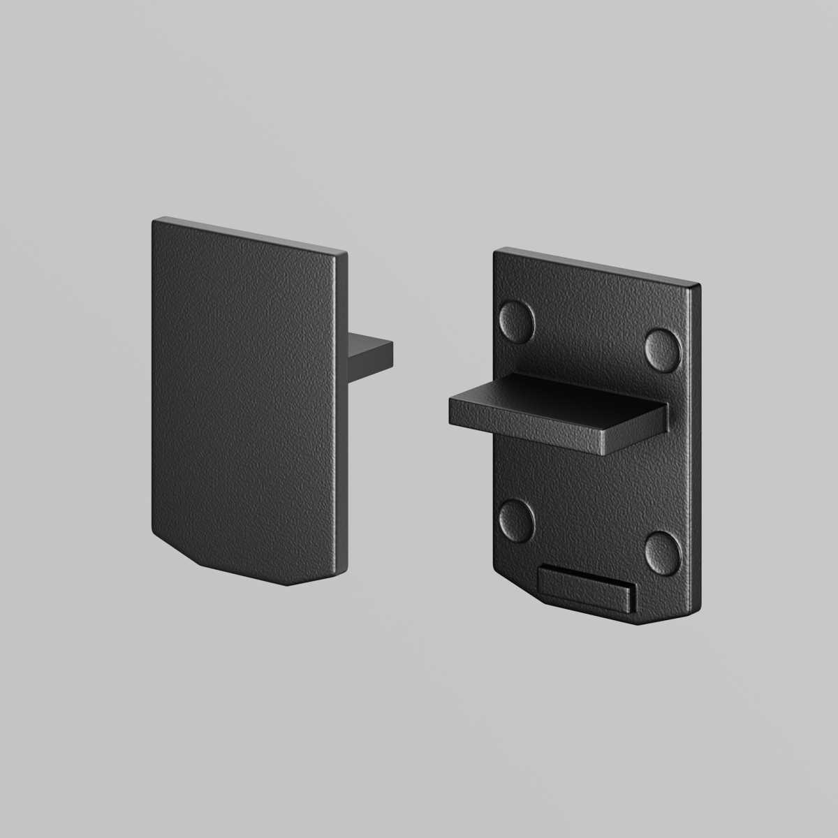 Трековые систем Заглушка Maytoni Technical Accessories for tracks Levity TRA184EC-1B черный пластик — фото 5