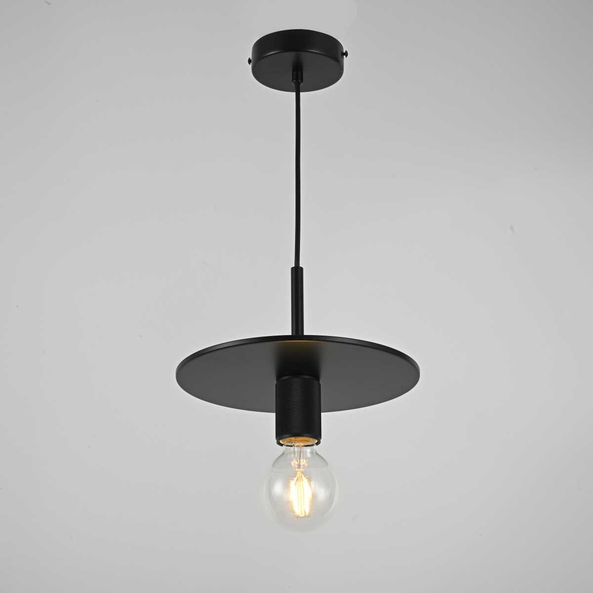 Подвесные светильник Светильник RH Utilitaire Disk Shade Pendant, Бронза бронза металлические / металл — фото 3