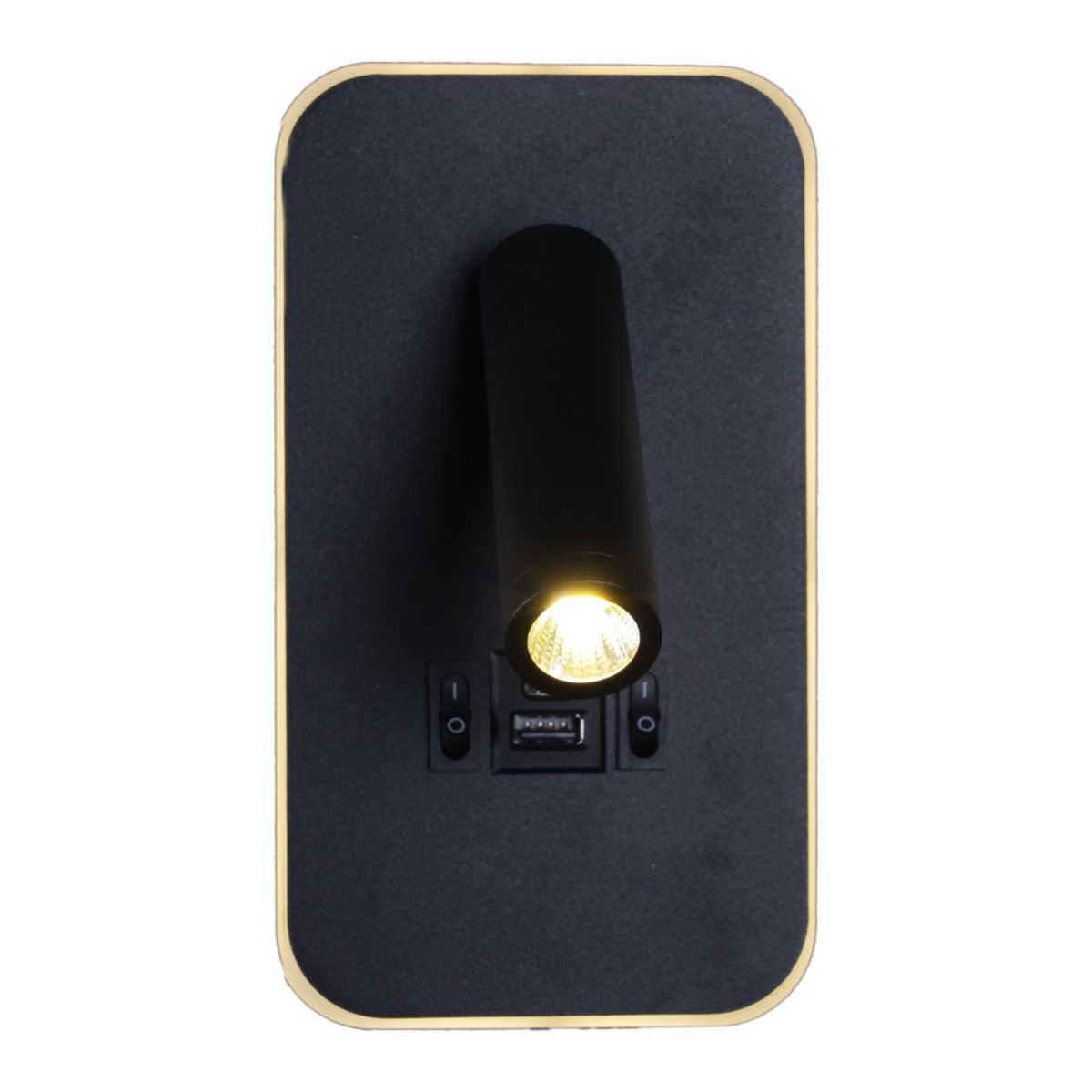 Настенные светильник Настенный светодиодный светильник Reluce 86204-9.2-001KT +USB BK, Черный черный металлические / металл — фото 4