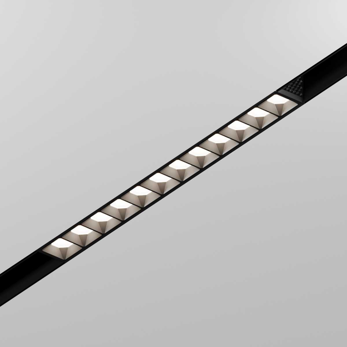 Трековые светильник Трековый линейный светильник направленного света Hesby Lighting ElDeko,220мм-,… черный металлические / алюминий — фото 2