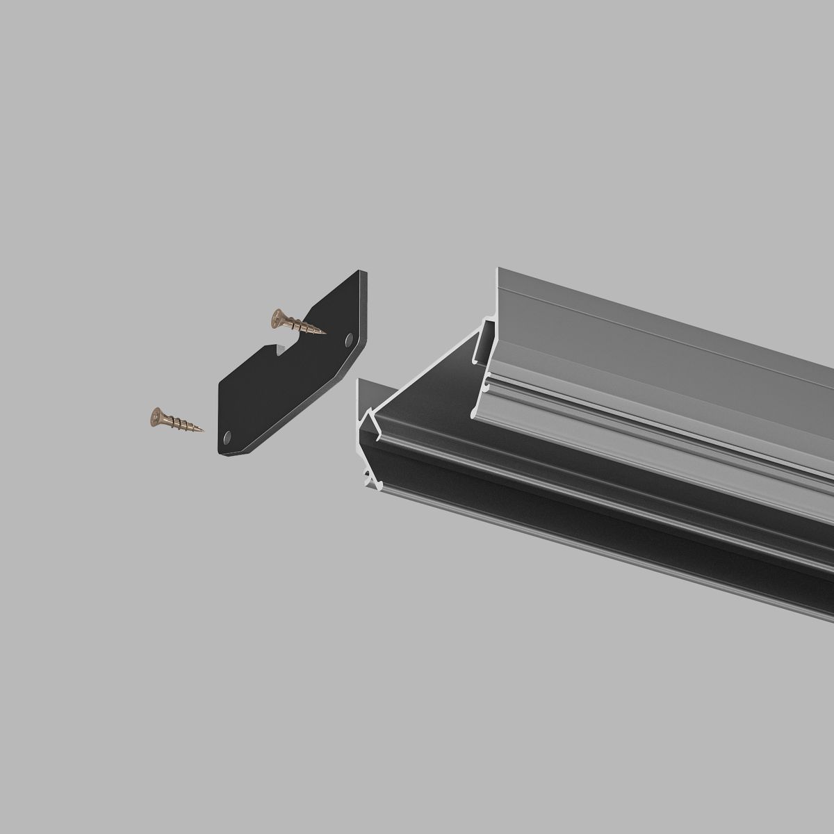 Трековые систем Торцевая заглушка для профиля TR3050-AL Denkirs Solid Light TR3052-AL металлические / алюминий — фото 4