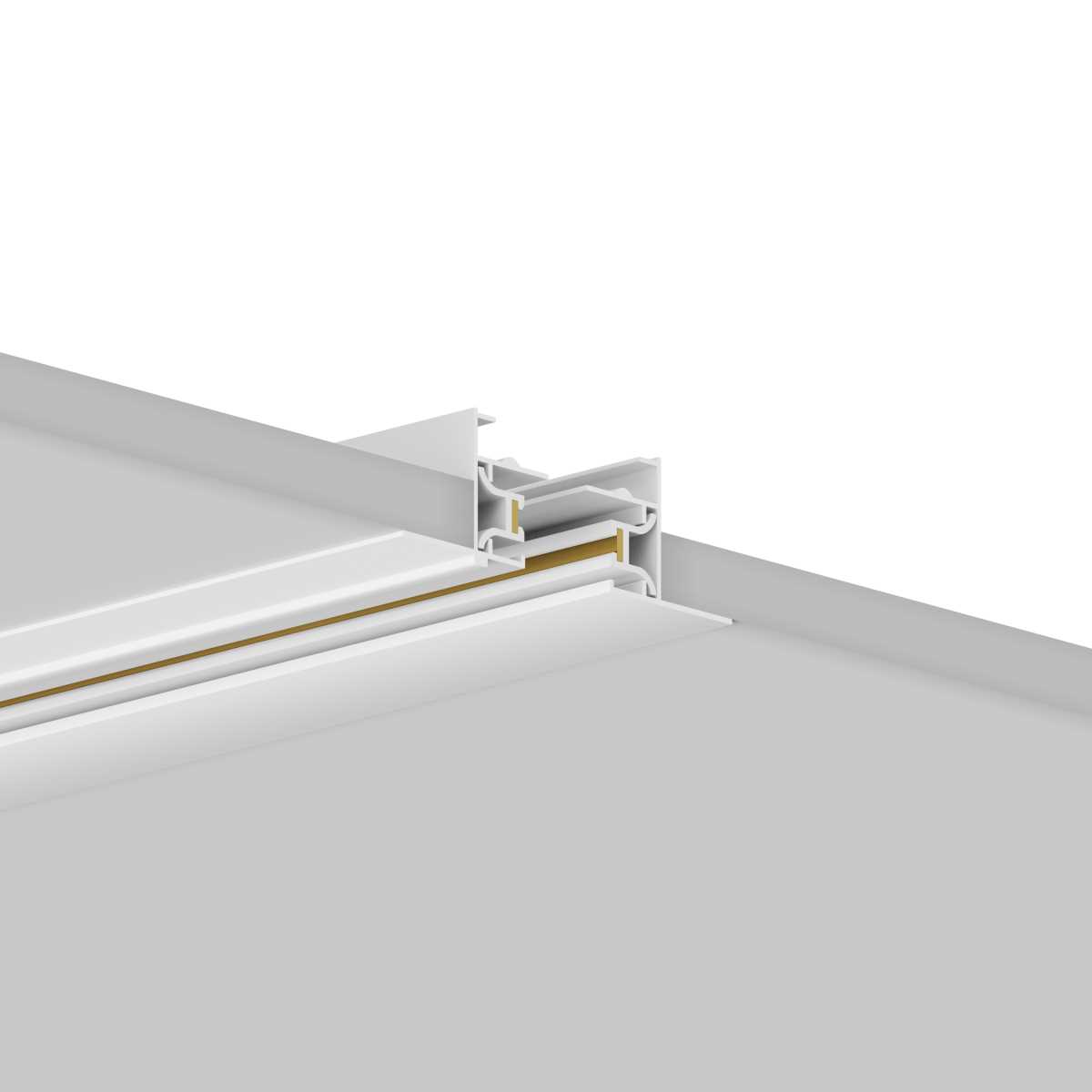 Трековые систем Шинопровод Hesby Lighting Skylite встраиваемый Однофазный 220В-1м, белый HSBL_0036 белый металлические / алюминий — фото 6