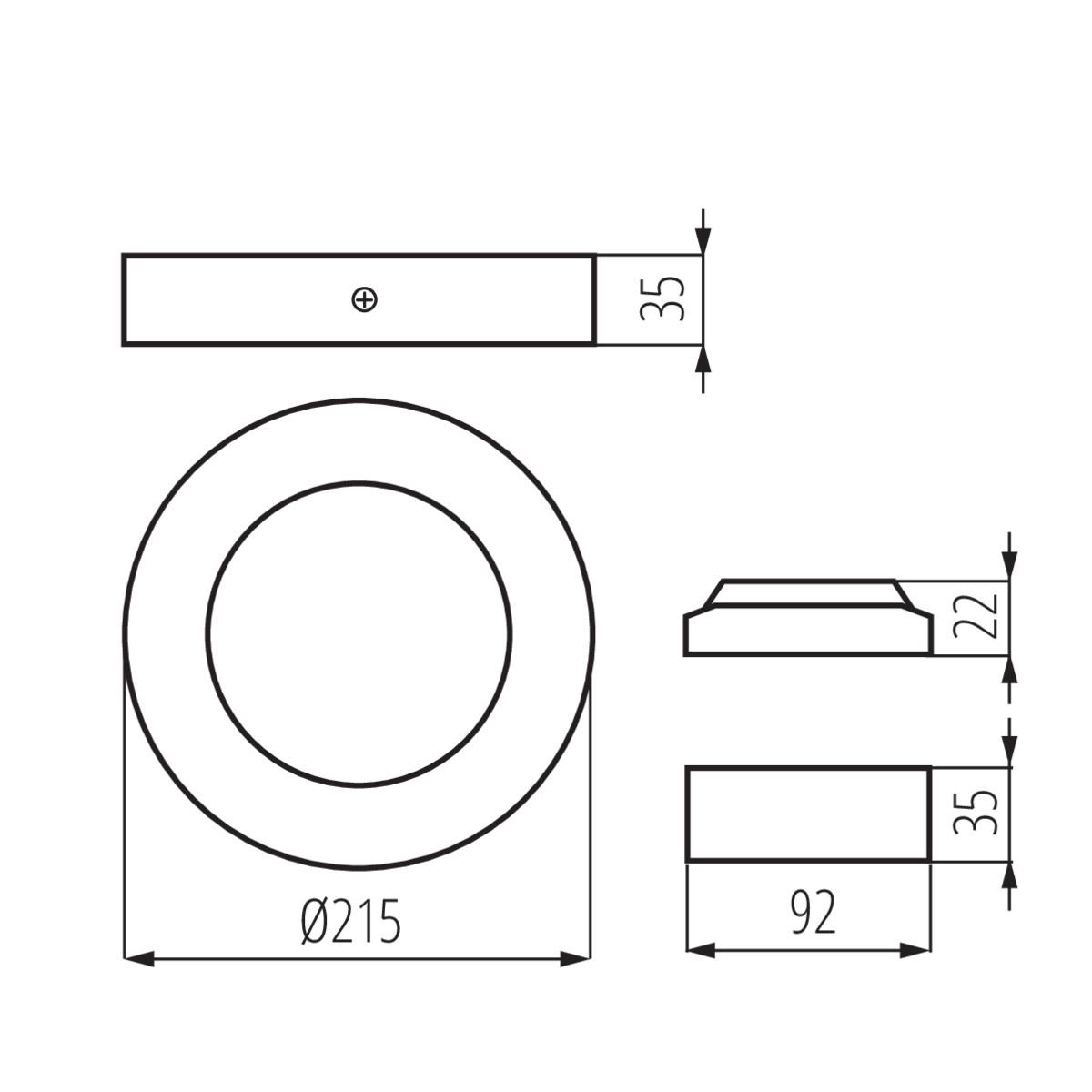 Офисное освещение Светильник Kanlux CARSA V2LED 18W-NW-W 28949, Никель в стиле минимализм никель металлические / алюминий / пластик — фото 4