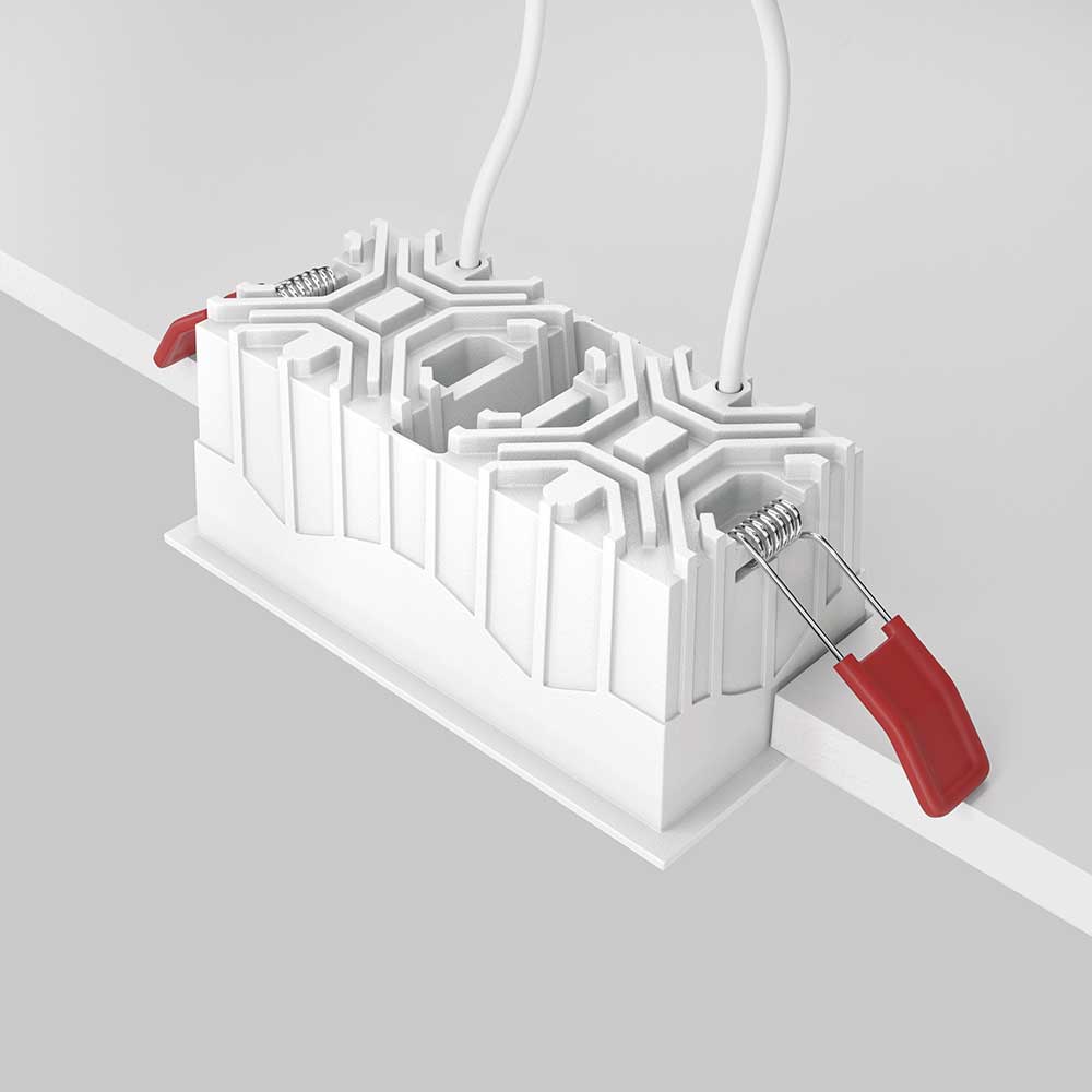 Офисное освещение Встраиваемый светильник Maytoni Alfa LED DL043-02-10W3K-D-SQ-WB, Белый белый металлические / алюминий и пластик — фото 3