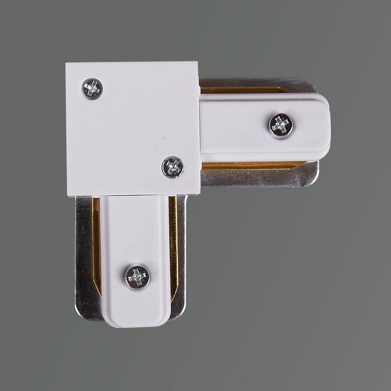 Трековые систем Коннектор L-образный Reluce RL 06038 corner connector WT, Белый белый металлические / металл — фото 3