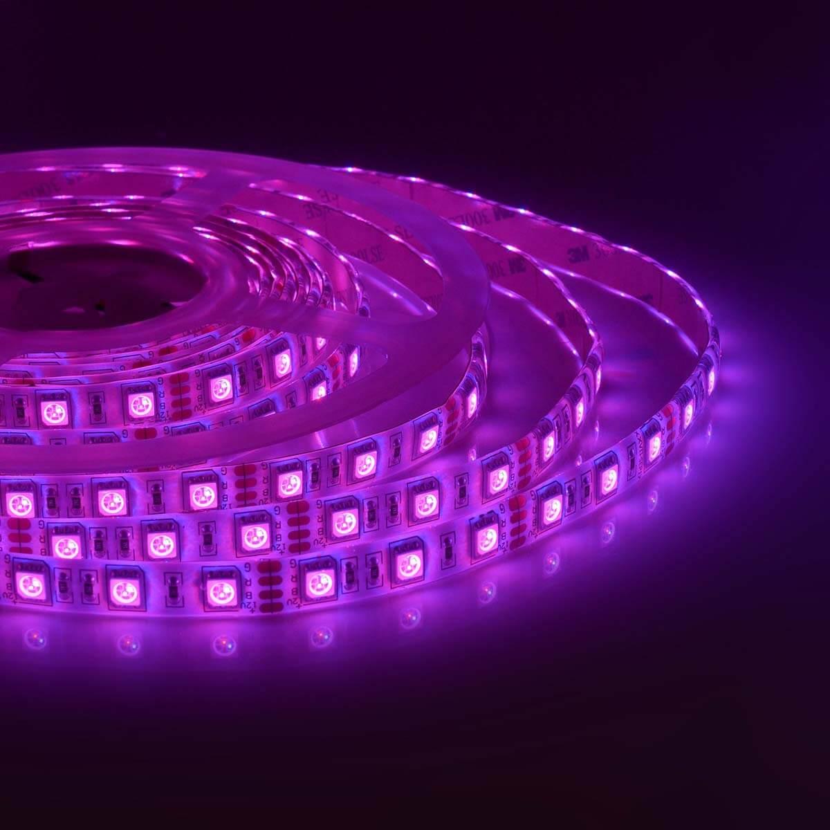 Светодиодные лент Светодиодная влагозащищенная лента Apeyron m 60Led m 5050SMD разноцветная 1M 260BL пластиковые — фото 2