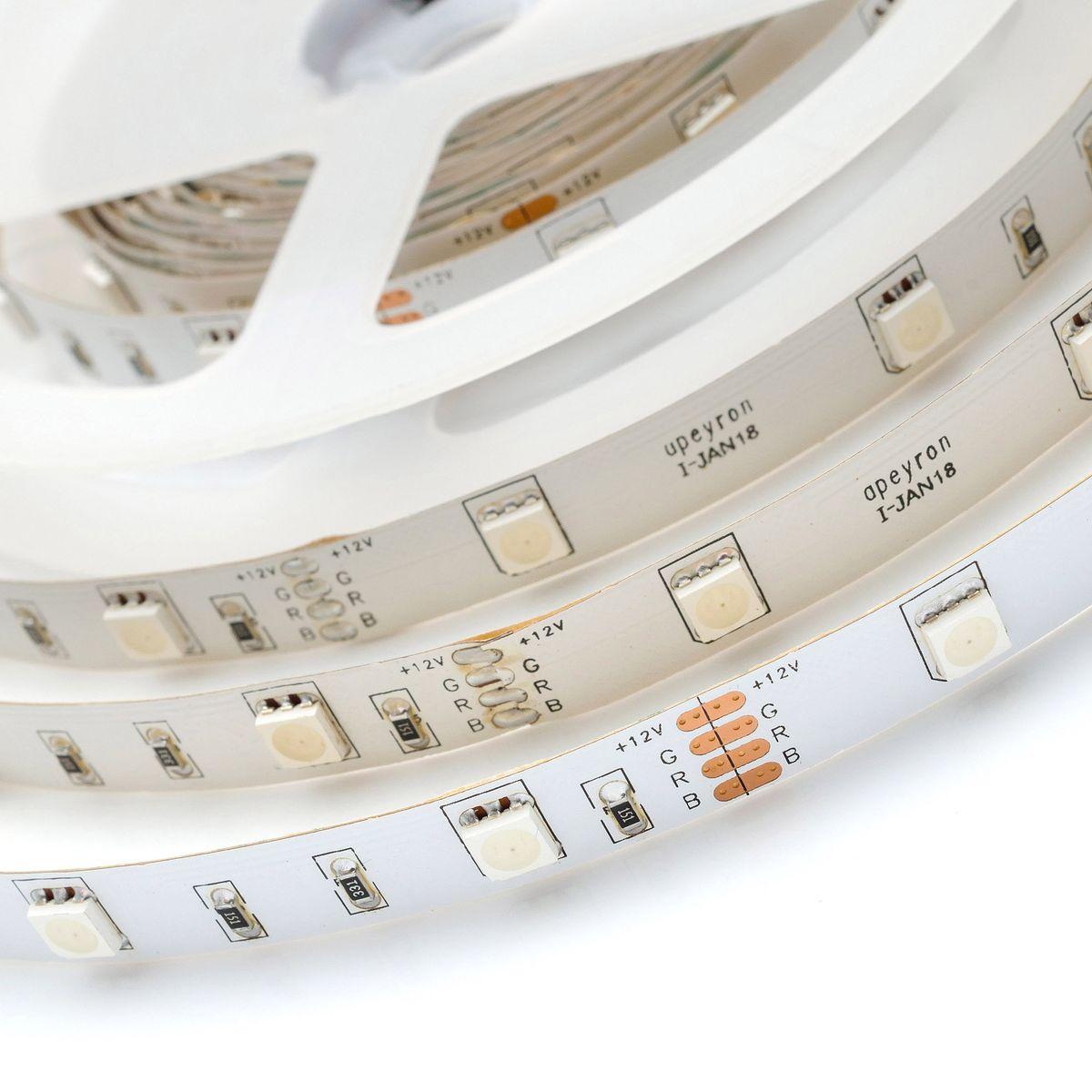 Светодиодные лент Светодиодная лента Apeyron m 30LED m 5050SMD разноцветная 5M 38BL, Белый белый пластиковые — фото 6