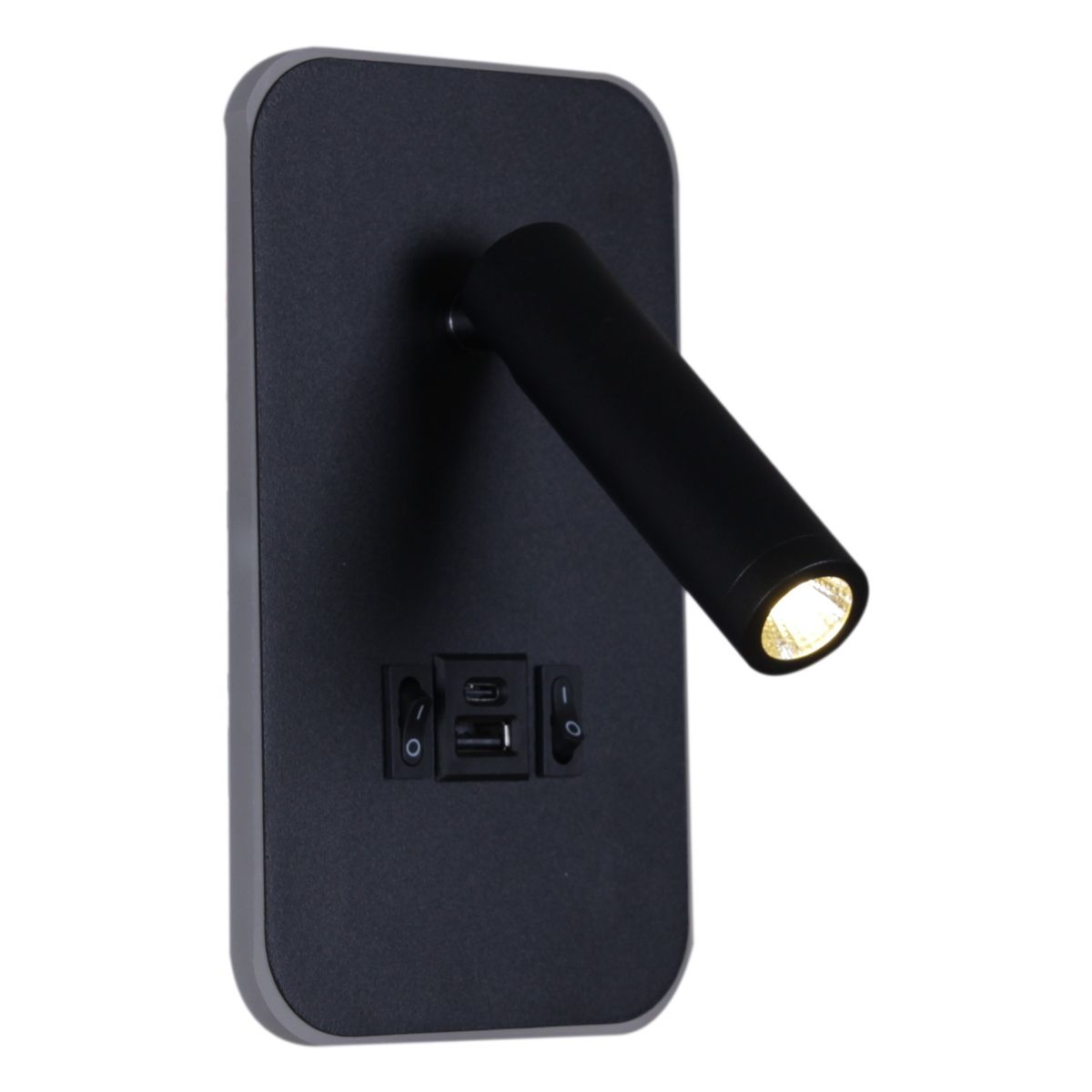 Настенные светильник Настенный светодиодный светильник Reluce 86204-9.2-001KT +USB BK, Черный черный металлические / металл — фото 6