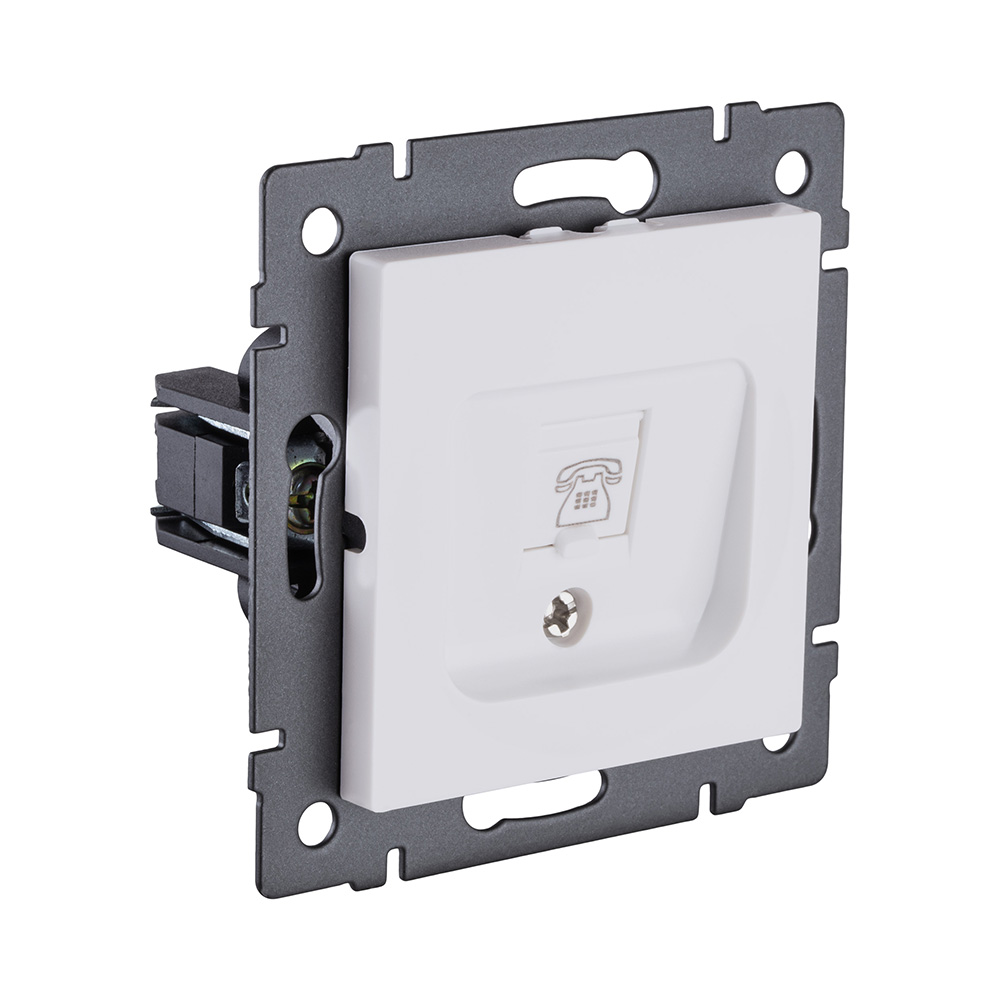 Электротовар Розетка Ethernet RJ45 Cat.6, белый матовый Kollinger REA-018WM для Aspekt, Eleganz,… белый — фото 2
