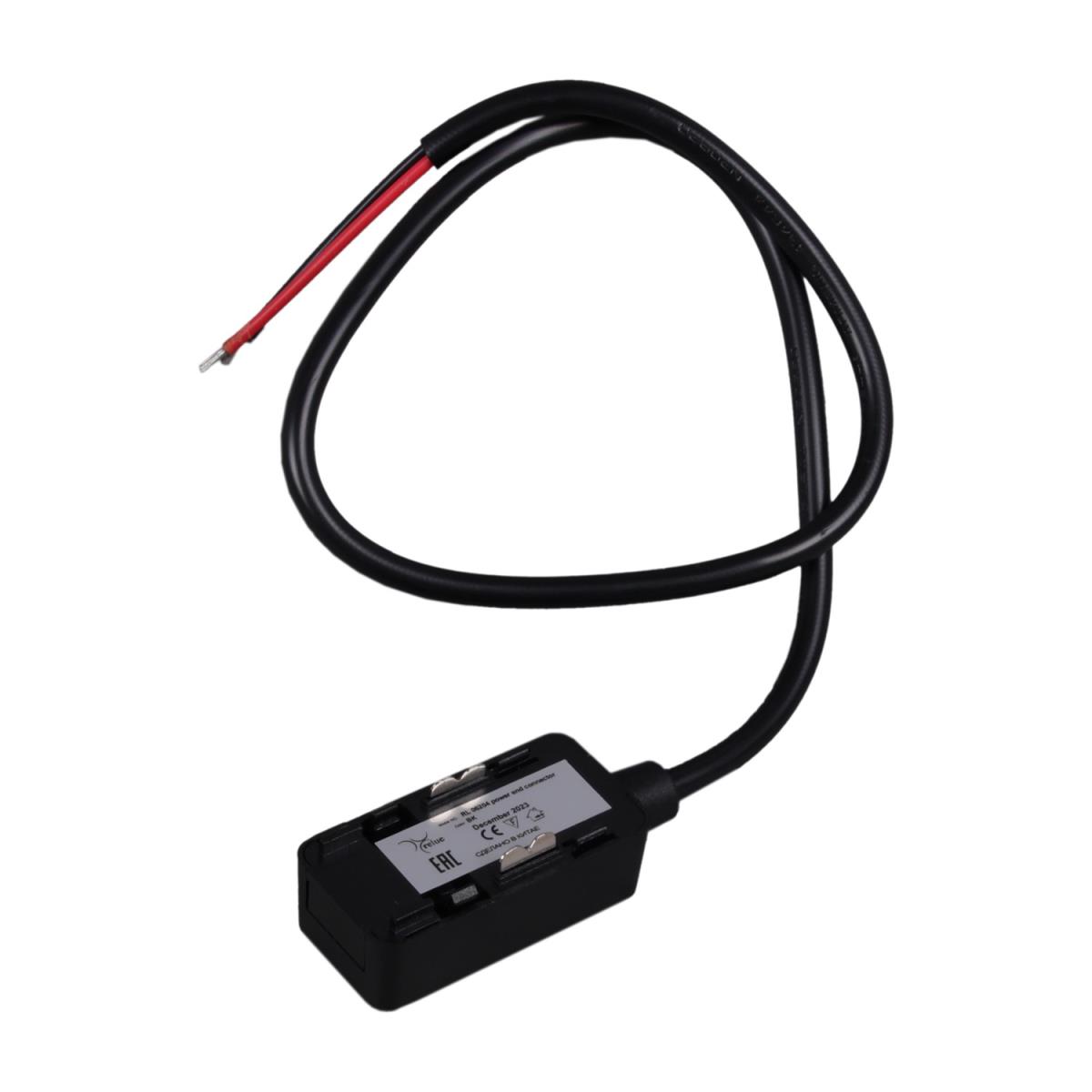 Трековые систем Коннектор Reluce RL 06204 power end connector BK, Черный черный пластиковые — фото 2