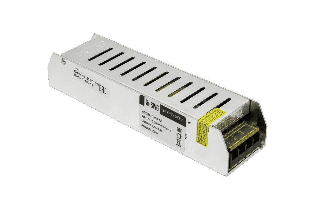 Светодиодные лент Блок питания SWG IP20 8,3A, Серый серый металлические — фото 2