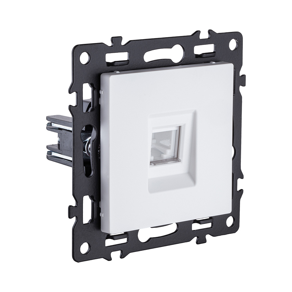 Электротовар Розетка Ethernet RJ45 Cat.6, белый Kollinger Asthetik AS-017WH белый — фото 2