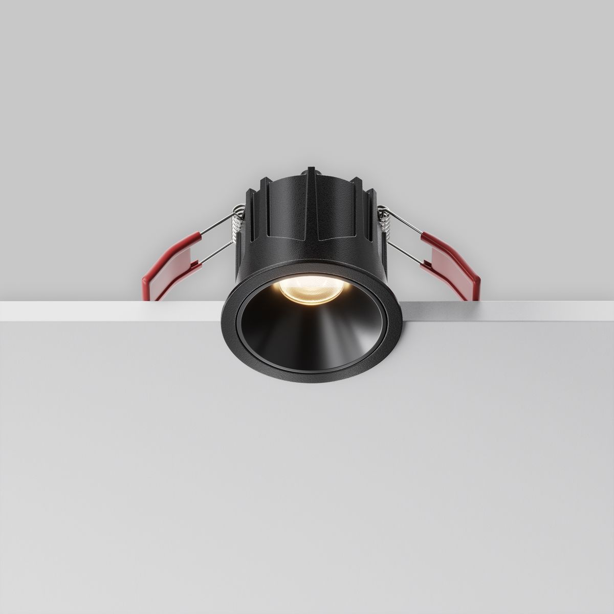 Офисное освещение Встраиваемый светильник Maytoni Technical Alfa LED DL043-01-10W3K-RD-B-1, Черный черный алюминий — фото 5