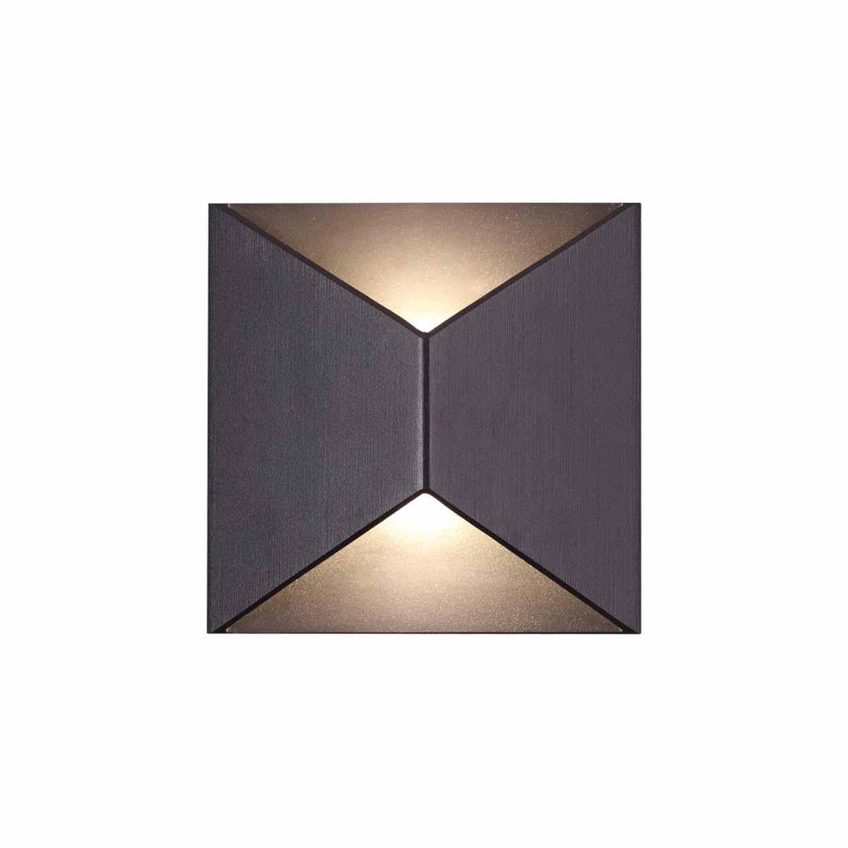 Уличное освещение Уличный настенный светодиодный светильник Odeon Light Hightech Tibro 3907 / 10WL черный металлические / металл — фото 4