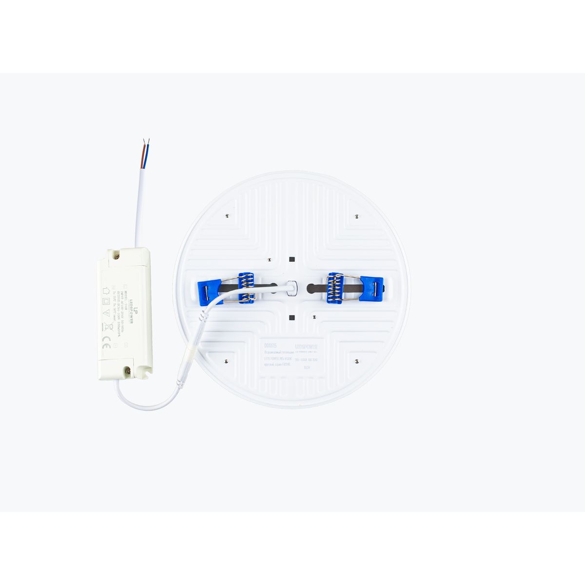 Потолочные светильник Встраиваемый светильник LEDS POWER круглый, серия FRAME, Белый белый пластиковые / пластик — фото 3