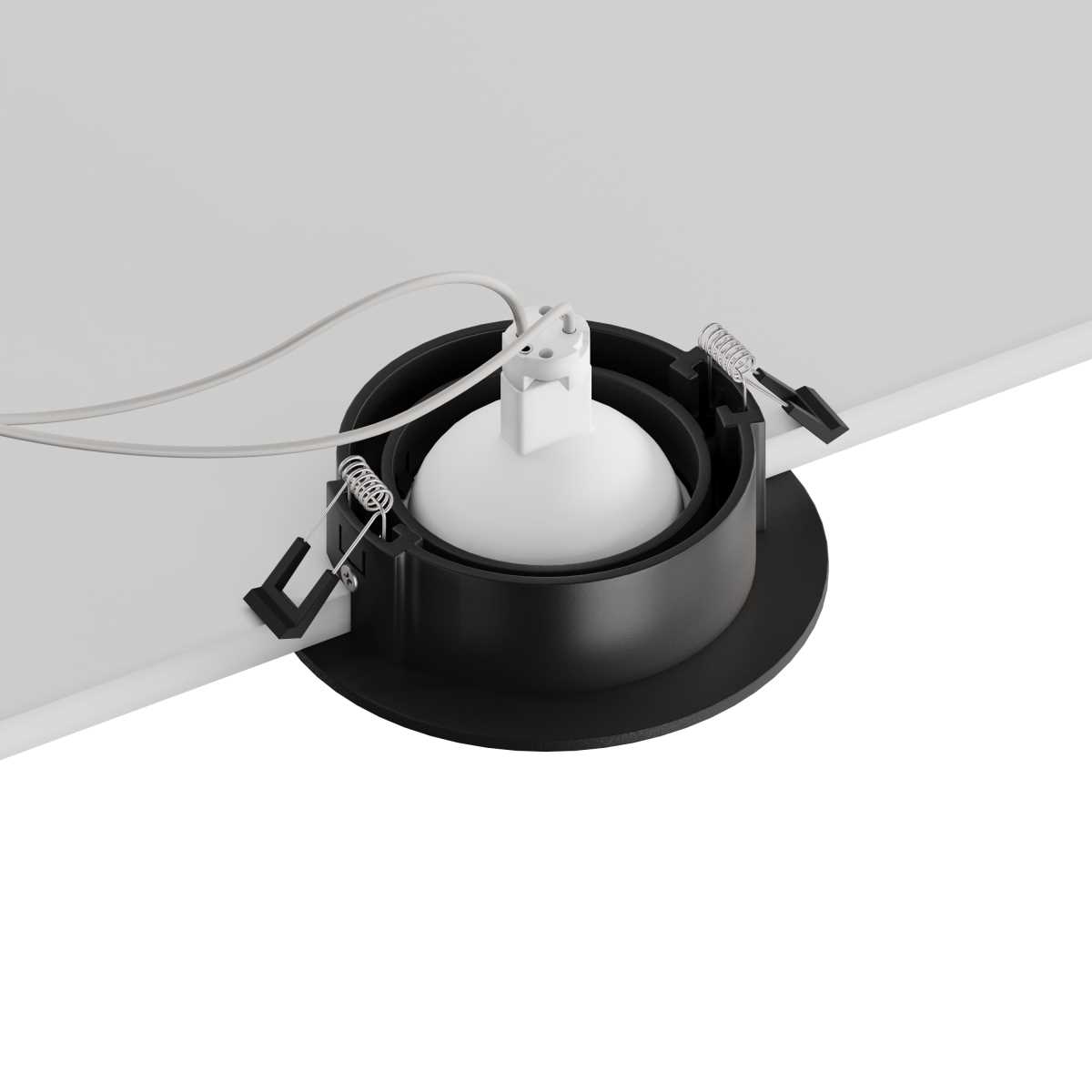 Светильник Встраиваемый светильник Hesby Lighting Hesby Atlas IP, GU5.3, черный HSBL_0103 черный пластиковые / полимер — фото 3