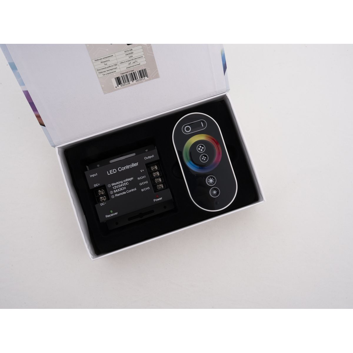 Светодиодные лент Контроллер LEDS POWER RGB TH05 сенсорный, Черный черный пластиковые — фото 2