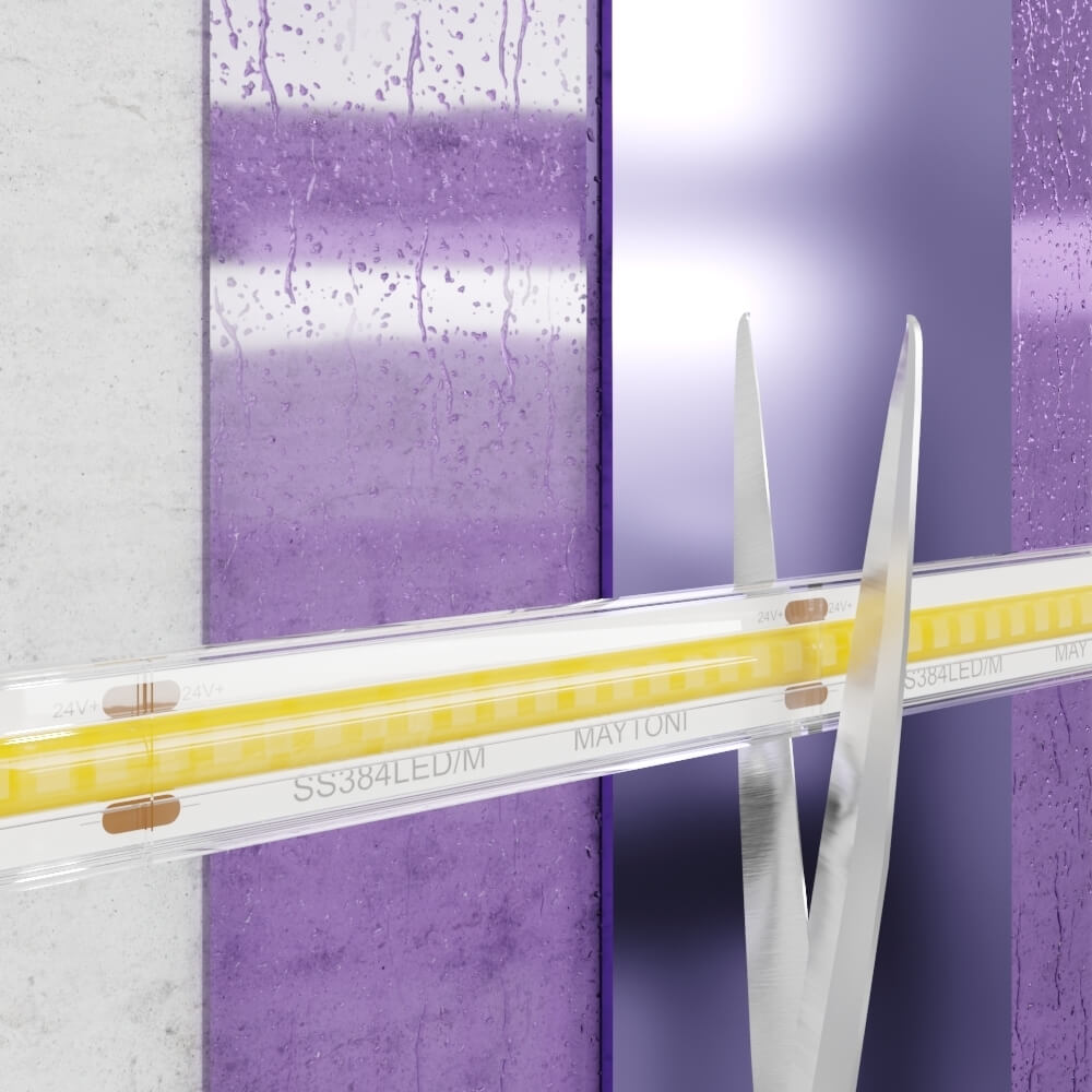 Светодиодные лент Светодиодная влагозащищенная лента Maytoni Technical m 384LED m COB теплый золото металлические / медь / пластиковые / сталь — фото 2