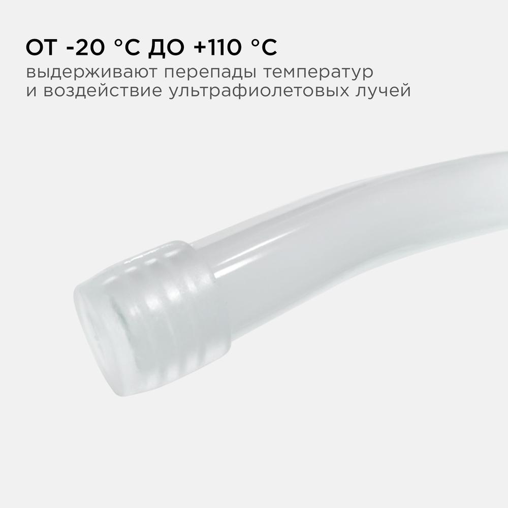 Светодиодные лент Комплект заглушек Apeyron 2 шт. к светодиодной ленте для бани и сауны, Белый белый пластиковые — фото 2