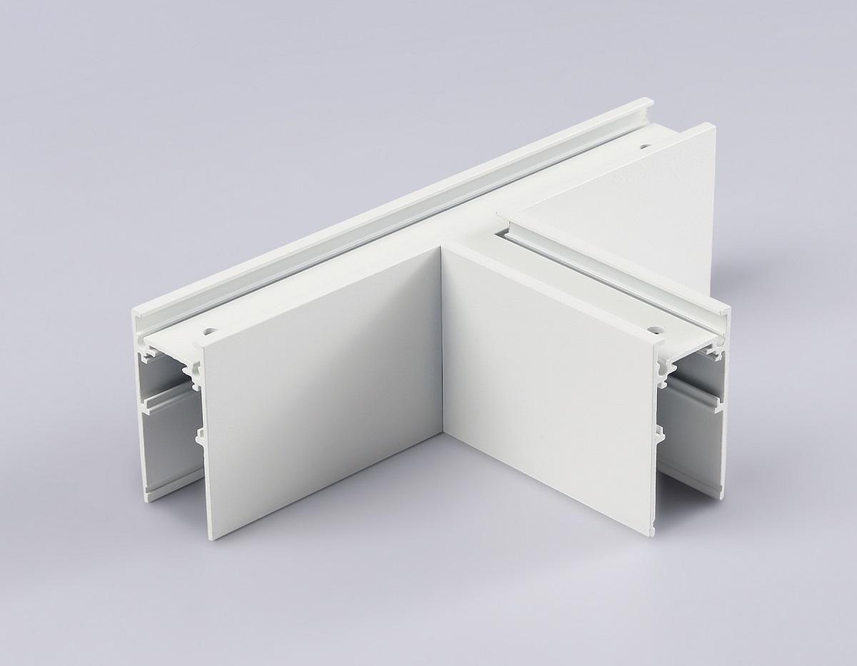 Трековые систем Коннектор T-образный для накладного шинопровода Ambrella light Track System Magnetic… белый металлические / металл — фото 4