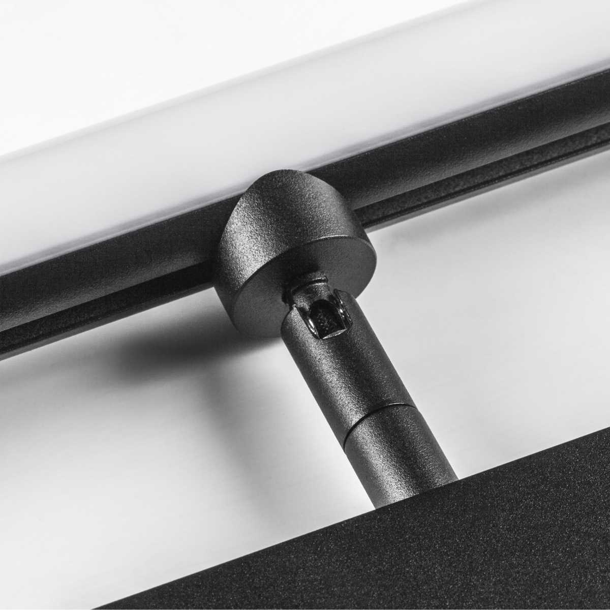Споты с 1 плафоном Светильник линейный поворотный Teta SMART PRO Teta Lightstar черный металл — фото 2