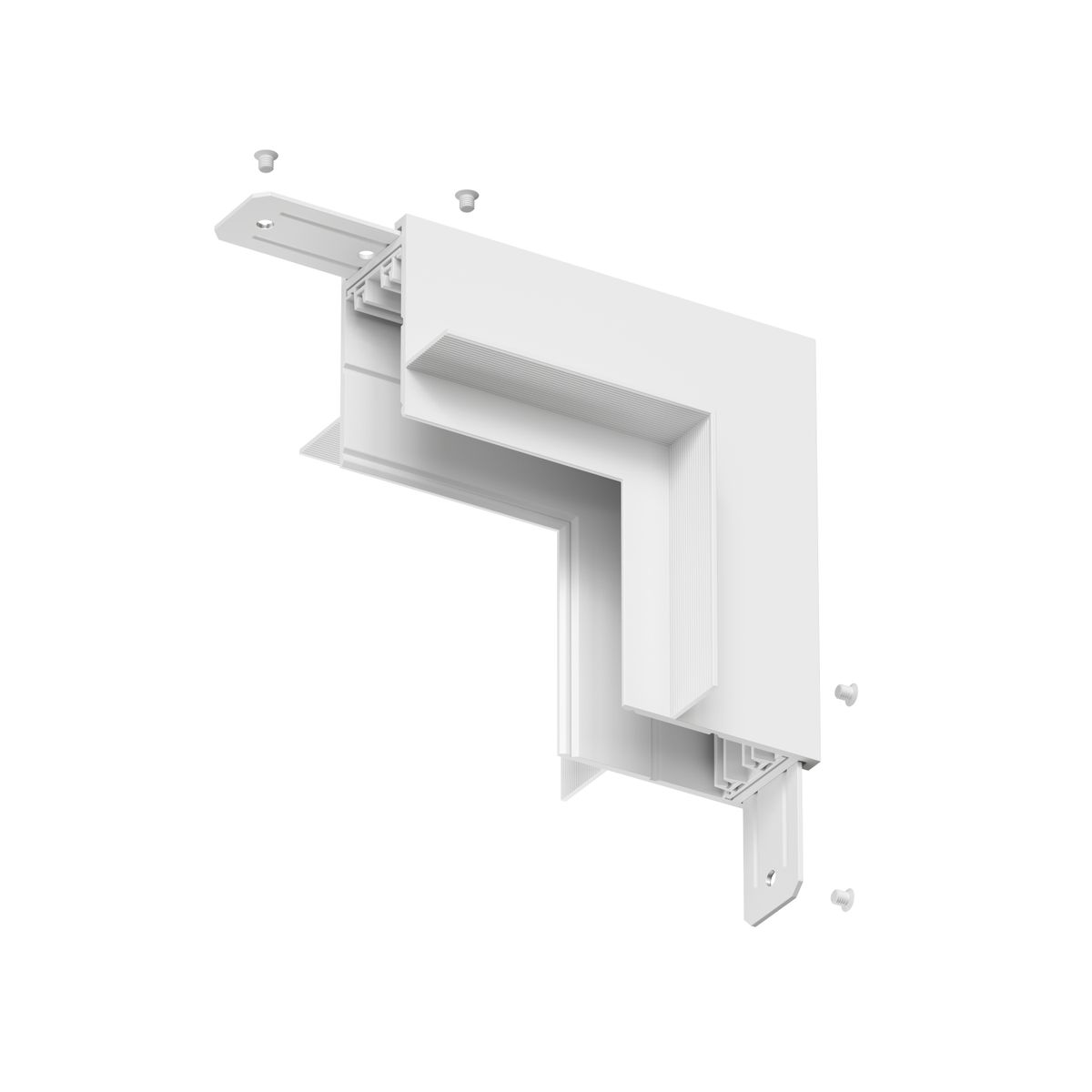Трековые систем Коннектор L-образный стена-потолок Denkirs Smart Hide TR2118-WH, Белый белый металлические — фото 3