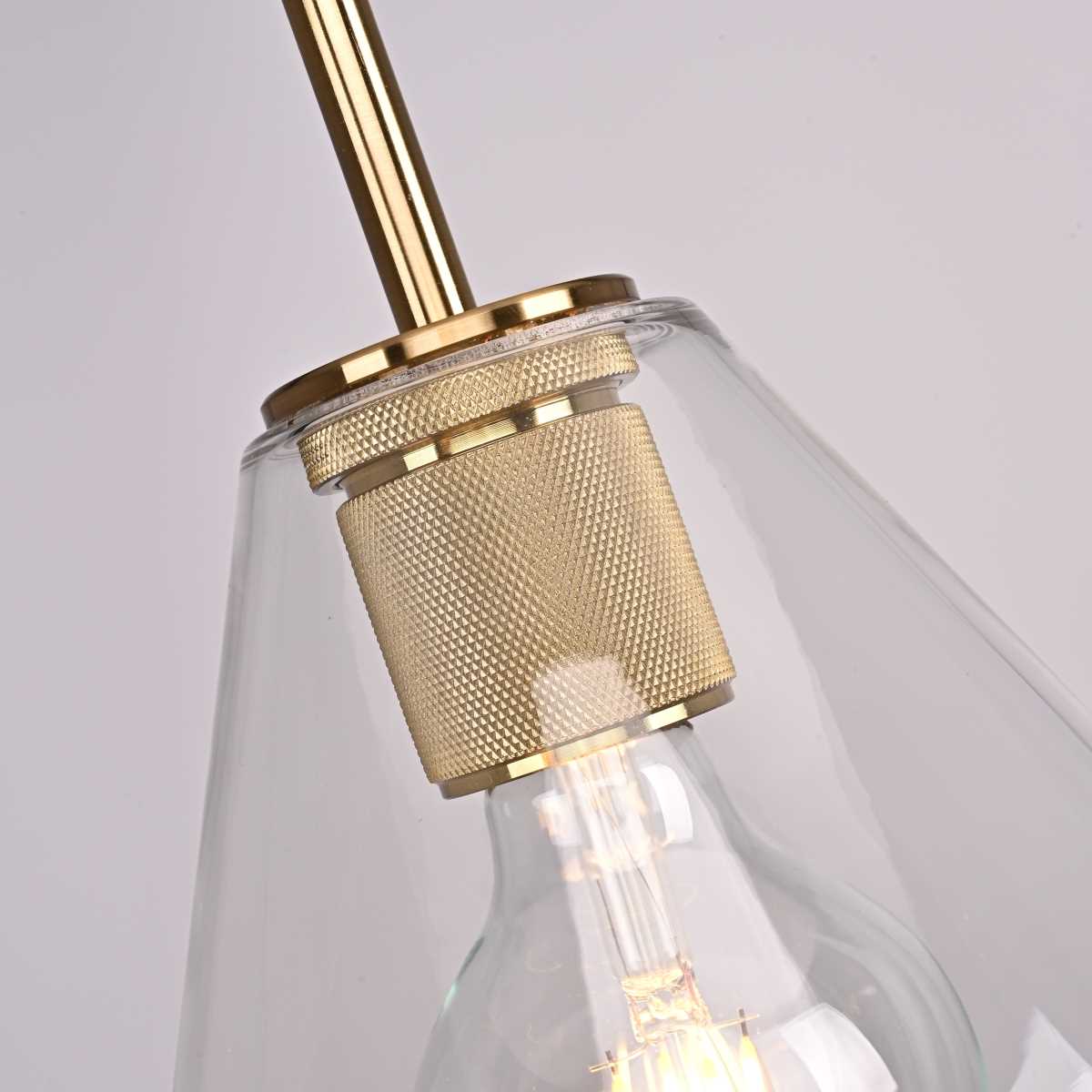 Подвесные светильник Светильник RH Utilitaire Funnel Pendant, Латунь латунь металлические / металл / стекло — фото 3
