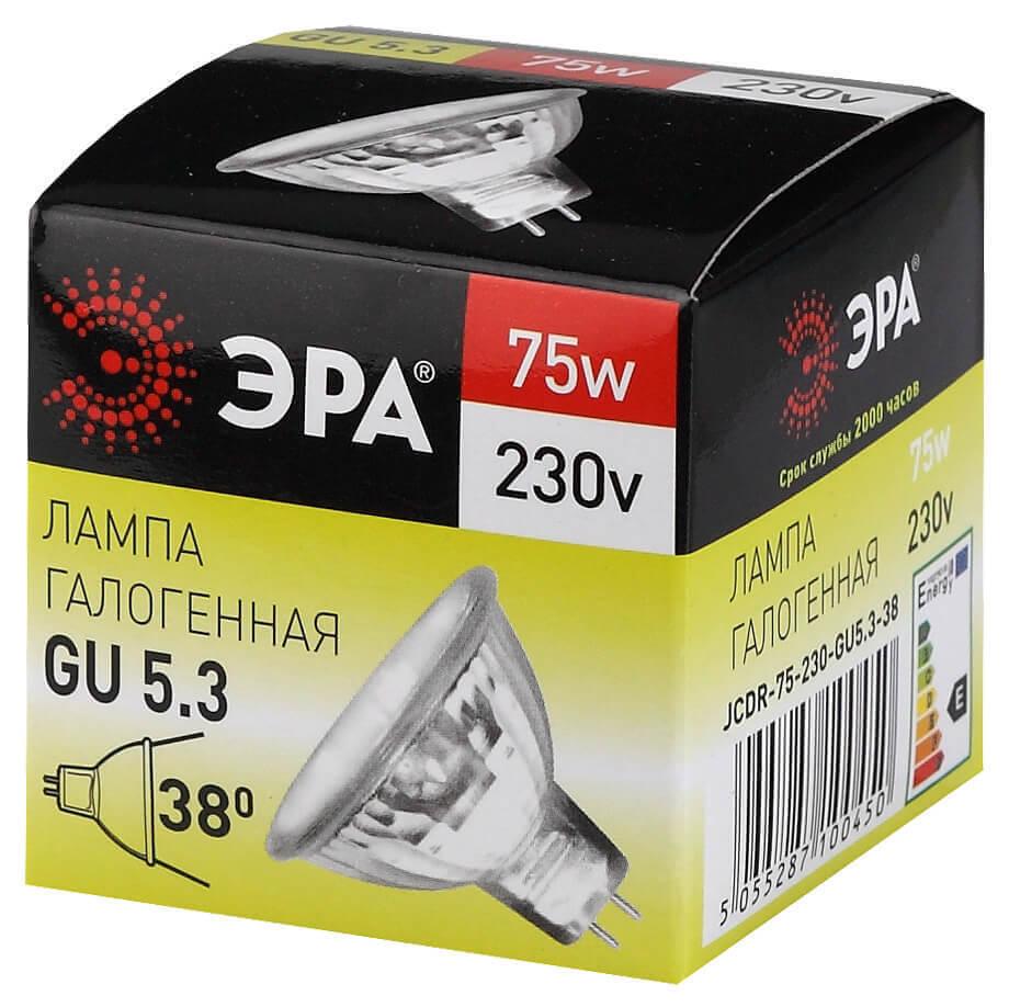 Лампочк Лампа галогенная ЭРА GU5.3 прозрачная GU5.3-JCDR () ---CL — фото 3